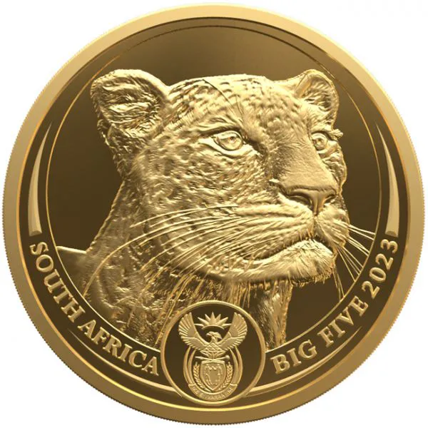 Big Five II - Leopard 2023, 1/4 oz zlata