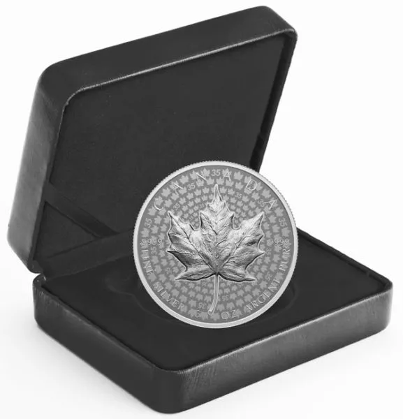 Maple Leaf 2023, ultra vysoký reliéf, 5 oz stříbra
