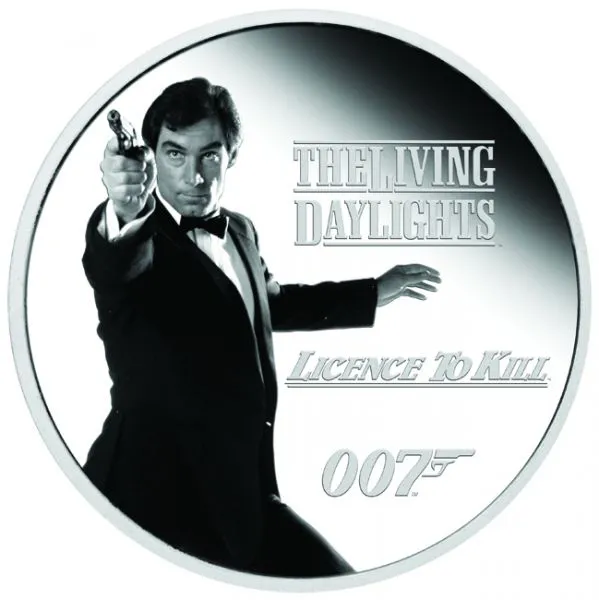 James Bond - Timothy Dalton, 1 oz stříbra