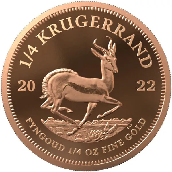 Krugerrand 2022, 1/4 oz zlata PP, edice 2000 ks
