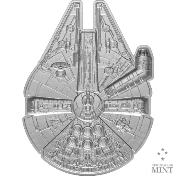 Millennium Falcon- rok 2023, 2 oz stříbra