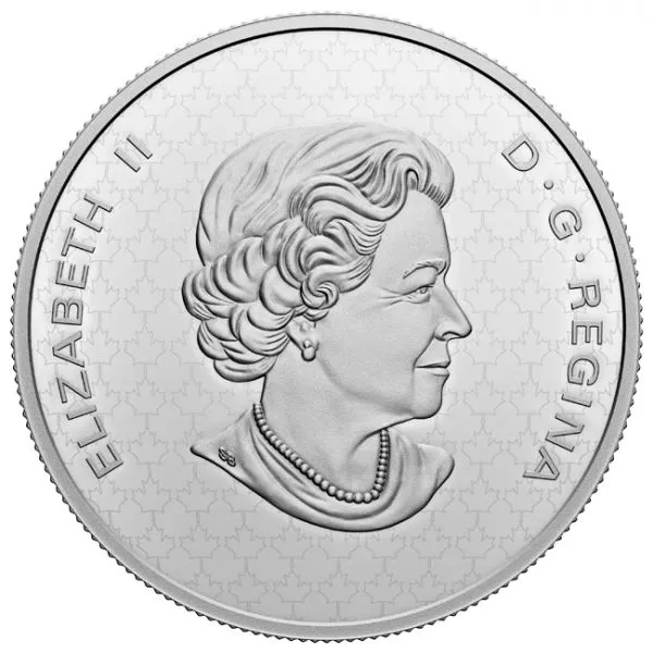Stříbrná mince 5 uncí s motivem ledního medvěda