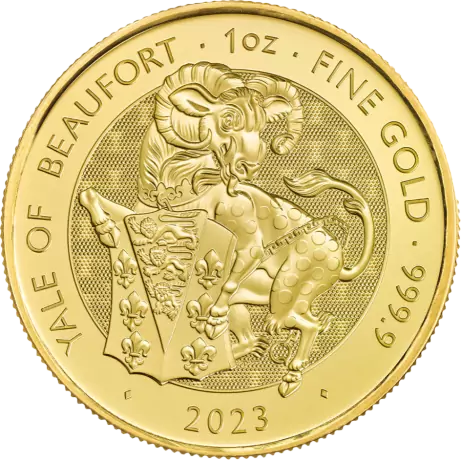Zlatá minca 1 Oz Tudorovské zvieratá Yale of Beaufort | 2023