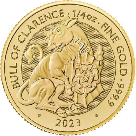 Zlatá minca 1/4 Oz Tudorovské zvieratá The Bull of Clarence | 2023