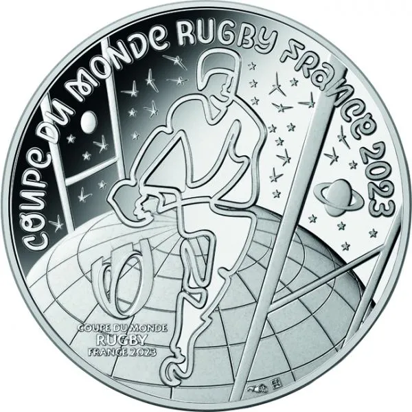 Mistrovství světa v Rugby 2023, stříbrná mince