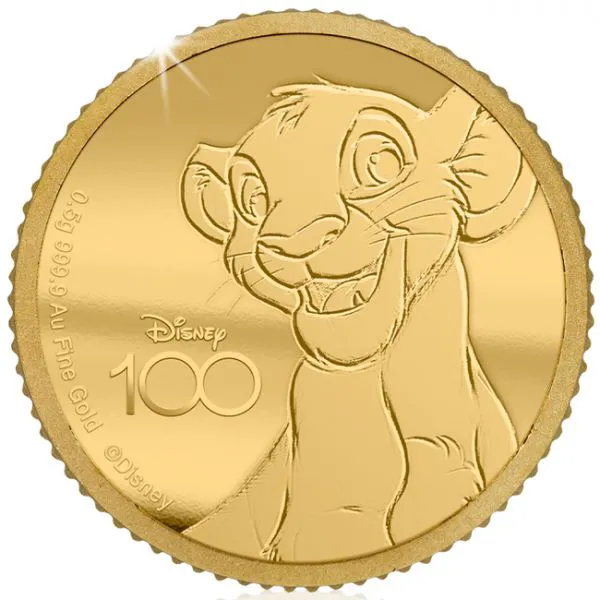 100. výročí Disney: Lví král - 0,5 g zlata