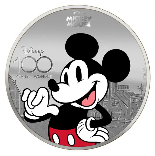 100. výročí Disney: Mickey Mouse - 1 oz stříbra, emise pouze 1000 ks