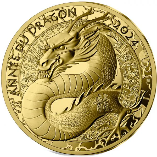 Lunární drak 2024 - Pařížská mincovna, 1 oz zlata