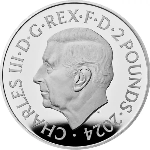 Stříbrná mince Tudorovská zvířata - Seymour Unicorn 2024, 1 oz