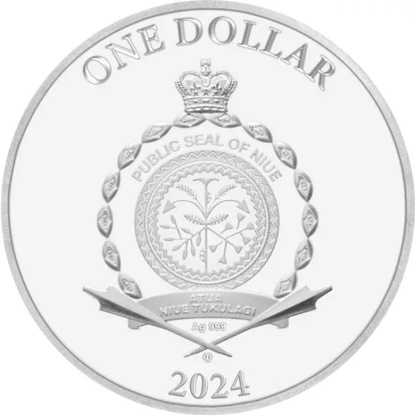 Lunární drak 2024 - 7 elementů, stříbrná mince
