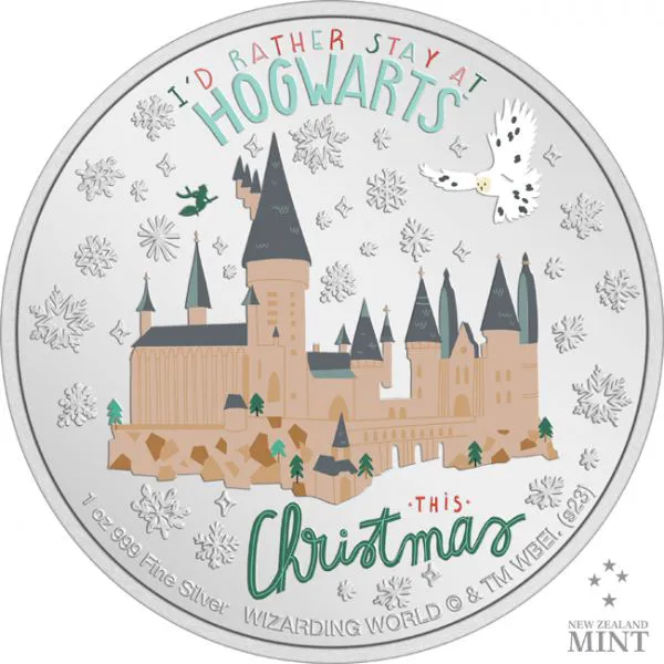 Vánoční pozdravy 2023 - Harry Potter, 1 oz stříbra