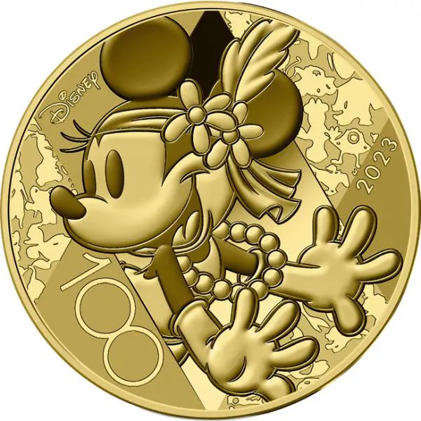 100 let Disney, zlatá mince - 0,5 g 