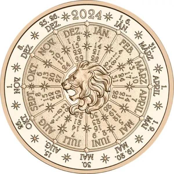Kalendářní medaile 2024 - Rok Slunce, bronz