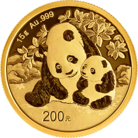 Zlatá minca Panda 15 g - 2024