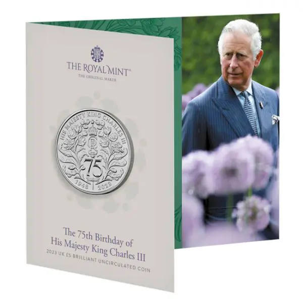 75. výročí narození krále Charlese III. - rok 2023, CuNi v blistru
