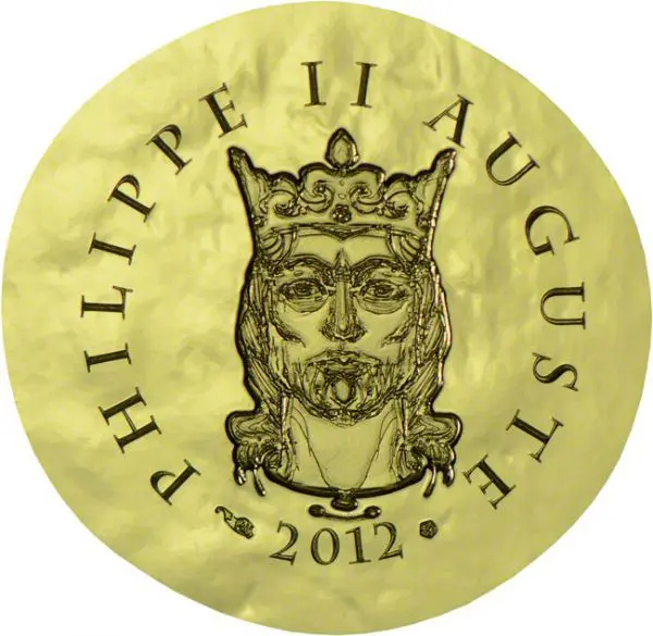 Král Filip II. August, 1/4 oz zlata, rok 2012