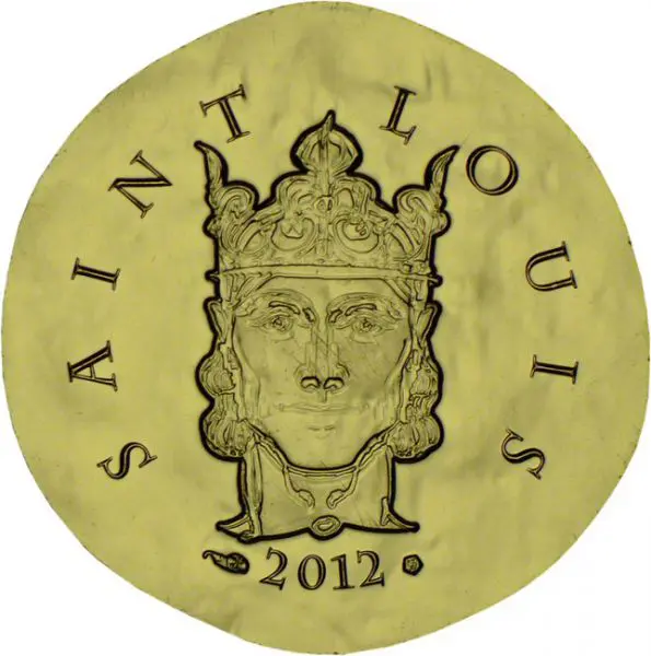 Král Ludvík IX., 1/4 oz zlata, rok 2012