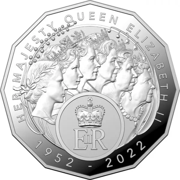 Její Veličenstvo královna Alžběta II., stříbrná mince
