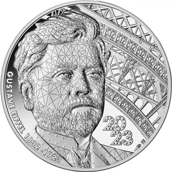 Gustav Eiffel, stříbrná mince
