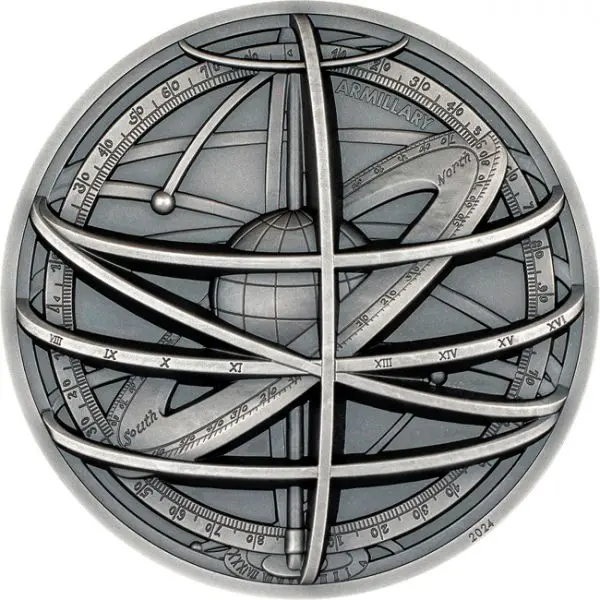 Armilární sféra, 2 oz stříbra