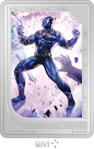 Black Panther 2023 - obdélníková mince, 1 oz stříbra