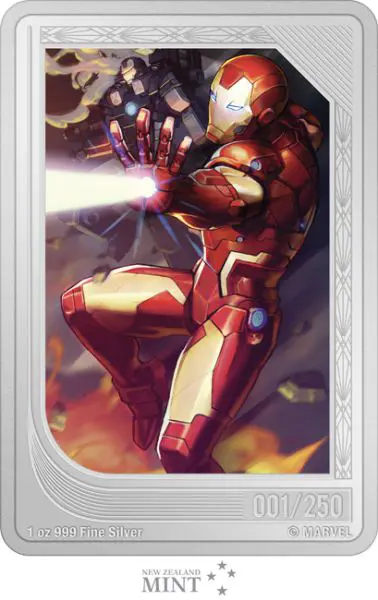 Iron Man 2023 - obdélníková mince, 1 oz stříbra