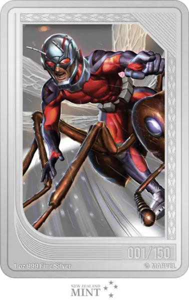 Ant-Man 2023 - obdélníková mince, 1 oz stříbra