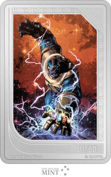 Thanos 2023 - obdélníková mince, 1 oz stříbra