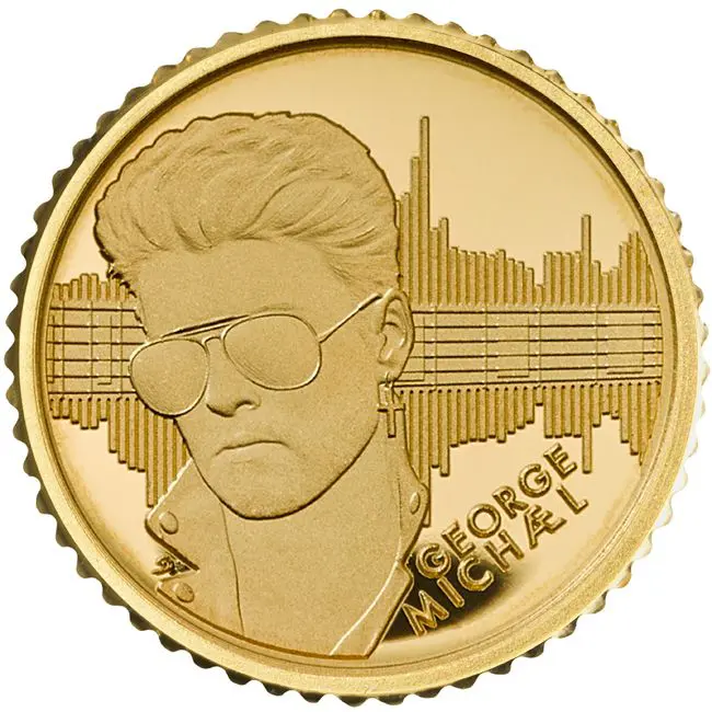 George Michael, zlatá mince 1/40 oz