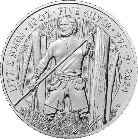 Strieborná minca 10 oz Mýty a legendy o Malém Johnovi 2024