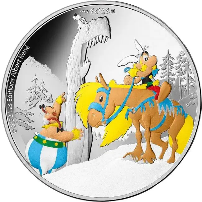 Asterix a Griffin 10 EUR stříbrná / barevná