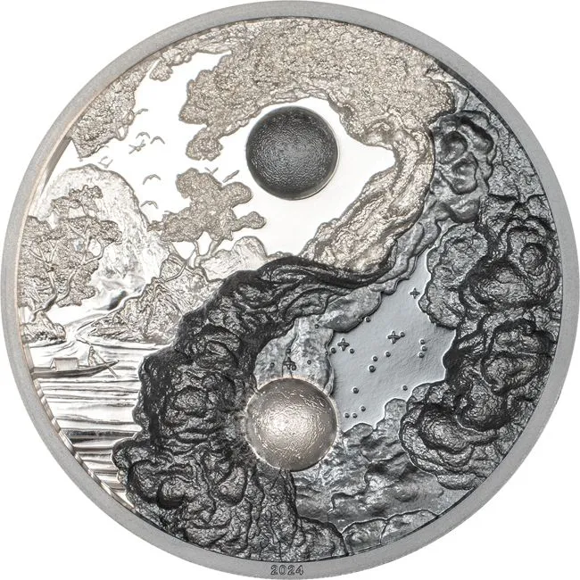 Yin & Yang, 1 oz stříbra