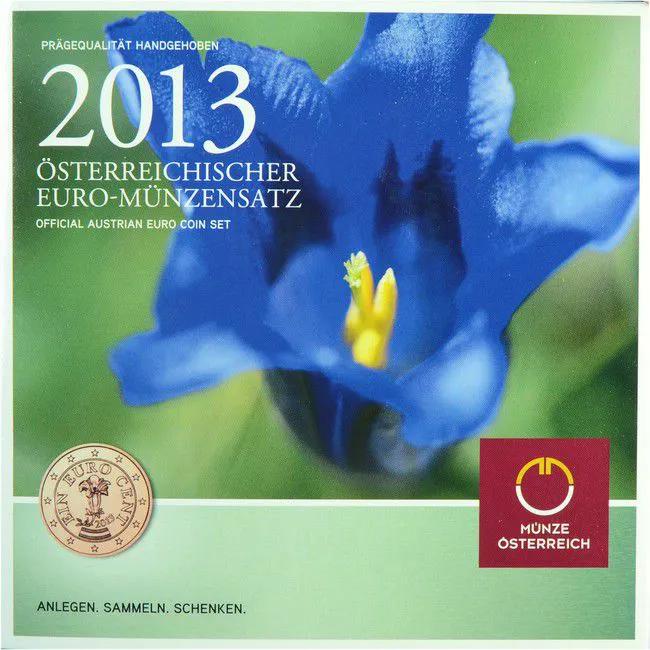 Sada mincí Rakousko: 2013 - Hořec, CuNi