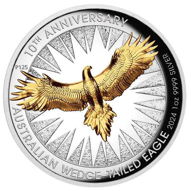 Australský orel klínoocasý 2024, 1 oz stříbra