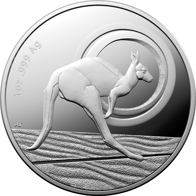 Klokan - Outback Majesty 2021, 1 oz stříbra v etuji