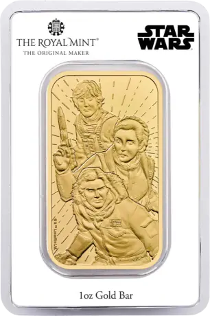 Zlatý zliatok Britská královská mincovna - Star Wars, 1 oz