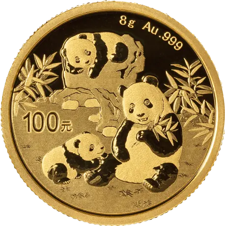 Zlatá minca Panda 8 g - 2025