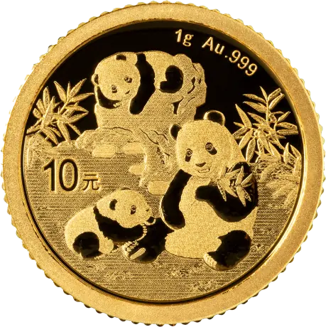 Zlatá minca Panda 1 g - 2025