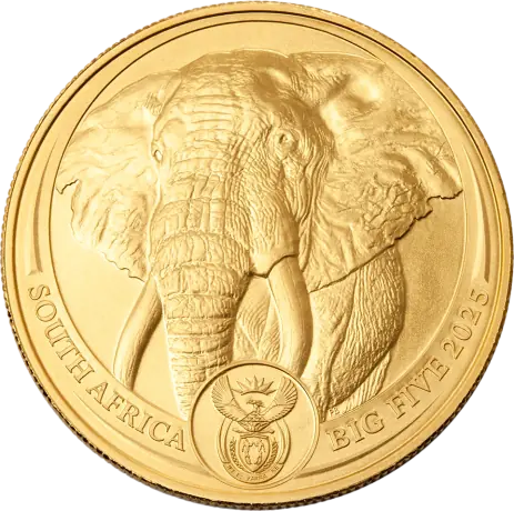 Zlatá minca Slon 2025 - Big Five, 1 oz 