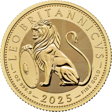Zlatá minca Britský lev 2025, 1 oz