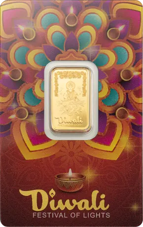 Zlatý zliatok PAMP Diwali Lakshmi a Rangoli, 5 g