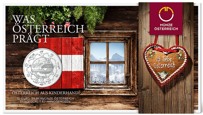 Rakousko 2016, stříbrná mince v blistru