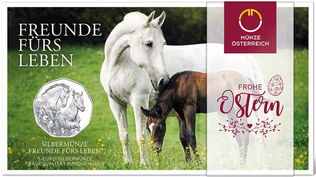 Velikonoční mince Rakouskko 2020, 1/4 oz stříbra