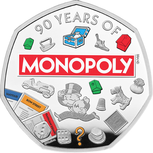 Monopoly hra 2025, 1/4 oz stříbra v etuji