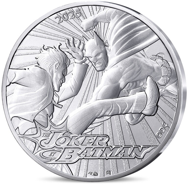 Batman a Joker - 2025, stříbrná mince v blistru