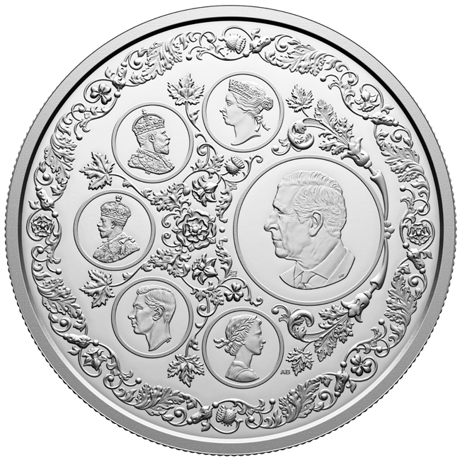 Dědictví koruny 2025, 5 oz stříbra v etuji