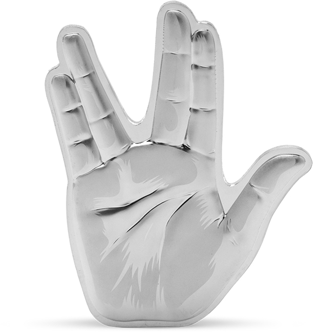 Žijte dlouho a v míru - Pozdrav z Vulkánu, stříbrná mince v etuji, 1 oz