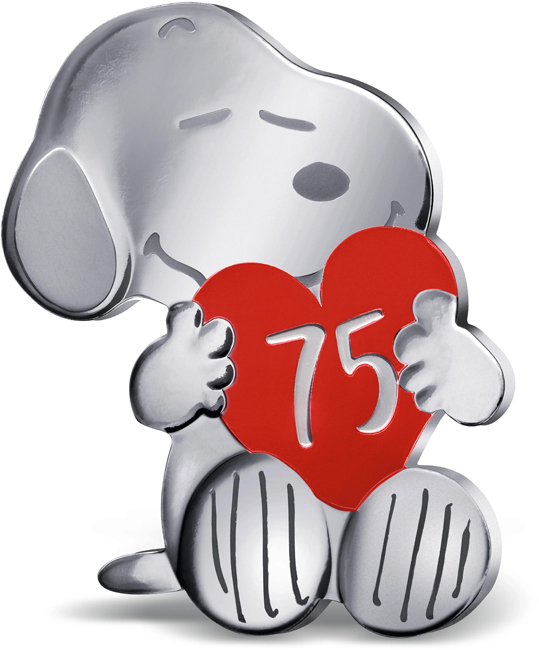 Snoopy 2025, stříbrná obdélníková mince v etuji, 22 g