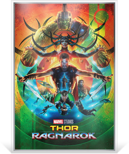 Marvel Infinity Saga: Thor Ragnarok 2025, obdélníková mince
