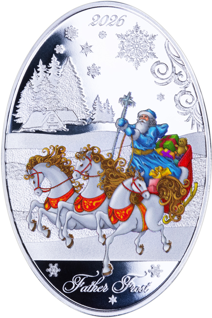 Děda Mráz 2026, 1 oz stříbra